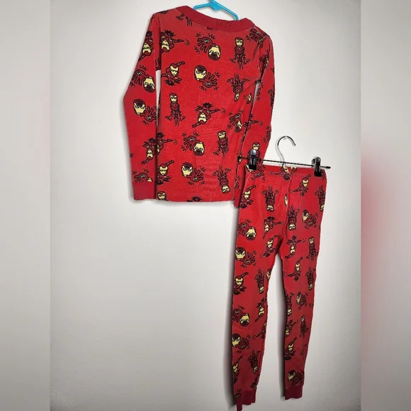 Marvel Iron Man Hanna Andersson Boys Pajama Set Size 6-7 - Picture 6 of 6